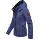 Marikoo Erdbeere Damen Herbst Winter Jacke mit Kapuze Blue Violet Größe XS - Gr. 34