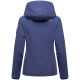Marikoo Erdbeere Damen Herbst Winter Jacke mit Kapuze Blue Violet Größe XS - Gr. 34