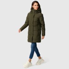 Marikoo Karumikoo Damen Winter Steppjacke Dark Olive Größe XXXXXL - Gr. 50