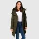 Marikoo Karumikoo Damen Winter Steppjacke Dark Olive Größe XXXXXL - Gr. 50