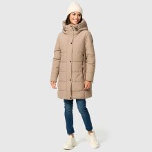 Marikoo Karumikoo Damen Winter Steppjacke Taupe Grey Größe XXXXL - Gr. 48