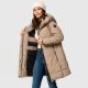 Marikoo Karumikoo Damen Winter Steppjacke Taupe Grey Größe XXXXXL - Gr. 50
