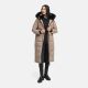 Navahoo Knuddelfee Damen lange Winterjacke Taupe Grey Größe S - Gr. 36