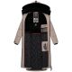 Navahoo Knuddelfee Damen lange Winterjacke Taupe Grey Größe XL - Gr. 42