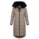 Navahoo Knuddelfee Damen lange Winterjacke Taupe Grey Größe XXL - Gr. 44