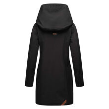 Marikoo Mayleen Damen Softshell Jacke mit Kapuze Schwarz Größe XXXXL - Gr. 48