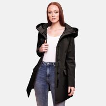 Marikoo Mayleen Damen Softshell Jacke mit Kapuze Schwarz Größe XXXXXL - Gr. 50