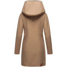 Marikoo Mayleen Damen Softshell Jacke mit Kapuze Taupe Größe XXXXL - Gr. 48