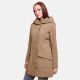 Marikoo Mayleen Damen Softshell Jacke mit Kapuze Taupe Größe XXXXXL - Gr. 50