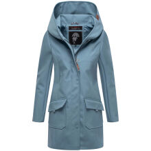 Marikoo Mayleen Damen Softshell Jacke mit Kapuze Powder Blue Größe M - Gr. 38