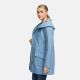 Marikoo Mayleen Damen Softshell Jacke mit Kapuze Powder Blue Größe XL - Gr. 42