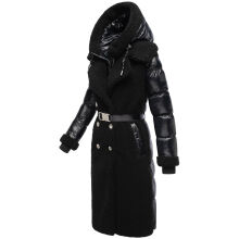 Navahoo Kuscheltraum Damen Winter Teddyfell Mantel Schwarz Größe XS - Gr. 34