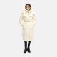 Navahoo Kuscheltraum Damen Winter Teddyfell Mantel Offwhite Größe XS - Gr. 34