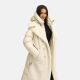 Navahoo Kuscheltraum Damen Winter Teddyfell Mantel Offwhite Größe XS - Gr. 34