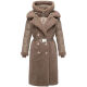Navahoo Kuscheltraum Damen Winter Teddyfell Mantel Taupe Grey Größe XS - Gr. 34