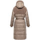 Navahoo Kuscheltraum Damen Winter Teddyfell Mantel Taupe Grey Größe XS - Gr. 34