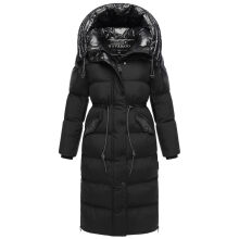 Navahoo Knusperherz Damen Winter Steppmantel Schwarz Größe XS - Gr. 34
