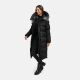 Navahoo Knusperherz Damen Winter Steppmantel Schwarz Größe XS - Gr. 34