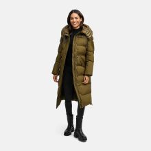 Navahoo Knusperherz Damen Winter Steppmantel Khaki Größe XS - Gr. 34