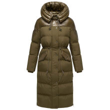 Navahoo Knusperherz Damen Winter Steppmantel Khaki Größe XS - Gr. 34