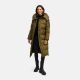 Navahoo Knusperherz Damen Winter Steppmantel Khaki Größe XS - Gr. 34