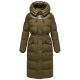 Navahoo Knusperherz Damen Winter Steppmantel Khaki Größe XS - Gr. 34