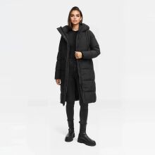 Marikoo Tabiaa Damen Winter Steppmantel Schwarz Größe S - Gr. 36