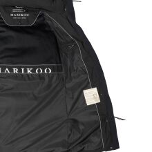 Marikoo Tabiaa Damen Winter Steppmantel Schwarz Größe S - Gr. 36