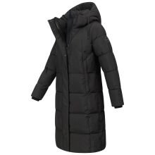 Marikoo Tabiaa Damen Winter Steppmantel Schwarz Größe XXL - Gr. 44