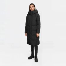Marikoo Tabiaa Damen Winter Steppmantel Schwarz Größe XXXL - Gr. 46