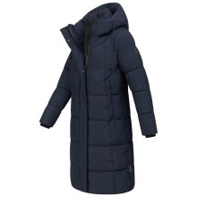 Marikoo Tabiaa Damen Winter Steppmantel Navy Größe S - Gr. 36
