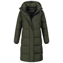 Marikoo Tabiaa Damen Winter Steppmantel Dark Olive Größe XS - Gr. 34