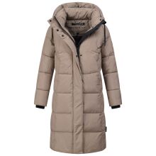 Marikoo Tabiaa Damen Winter Steppmantel Taupe Grey Größe S - Gr. 36