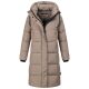 Marikoo Tabiaa Damen Winter Steppmantel Taupe Grey Größe S - Gr. 36