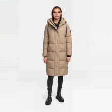 Marikoo Tabiaa Damen Winter Steppmantel Taupe Grey Größe M - Gr. 38
