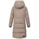 Marikoo Tabiaa Damen Winter Steppmantel Taupe Grey Größe M - Gr. 38