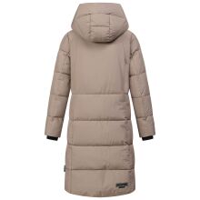 Marikoo Tabiaa Damen Winter Steppmantel Taupe Grey Größe XXL - Gr. 44