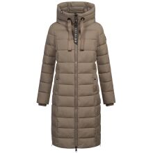 Navahoo Mondmaedchen Damen Winter Steppmantel Stone Brown Größe XS - Gr. 34