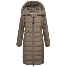 Navahoo Mondmaedchen Damen Winter Steppmantel Stone Brown Größe M - Gr. 38