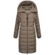 Navahoo Mondmaedchen Damen Winter Steppmantel Stone Brown Größe M - Gr. 38