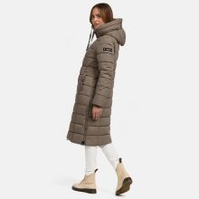 Navahoo Mondmaedchen Damen Winter Steppmantel Stone Brown Größe L - Gr. 40