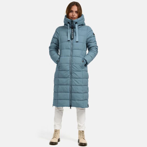 Navahoo Mondmaedchen Damen Winter Steppmantel Powder Blue Größe XS - Gr. 34