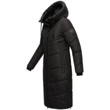 Marikoo Nadaree lange Damen Winter Steppjacke Schwarz Größe XXXXL - Gr. 48