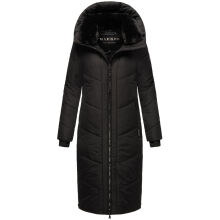 Marikoo Nadaree lange Damen Winter Steppjacke Schwarz Größe XXXXXL - Gr. 50