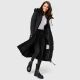 Marikoo Nadaree lange Damen Winter Steppjacke Schwarz Größe XXXXXL - Gr. 50