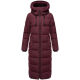 Marikoo Nadeshikoo Damen lange Winter Steppjacke Wine Größe XL - Gr. 42