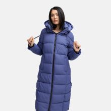 Marikoo Nadeshikoo Damen lange Winter Steppjacke Blue Violet Größe L - Gr. 40