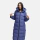 Marikoo Nadeshikoo Damen lange Winter Steppjacke Blue Violet Größe L - Gr. 40