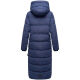 Marikoo Nadeshikoo Damen lange Winter Steppjacke Blue Violet Größe L - Gr. 40