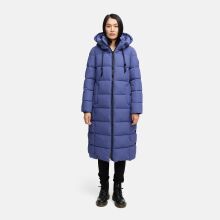 Marikoo Nadeshikoo Damen lange Winter Steppjacke Blue Violet Größe XL - Gr. 42